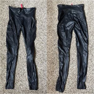 SPANX Faux Moto Leggings